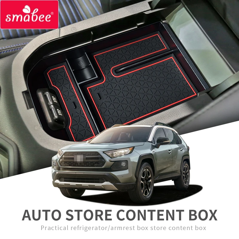 

Smabee Car central armrest box for Toyota RAV4 2019 2020 XA50 RAV 4 Interior Accessories Stowing Tidying Center Storage Box