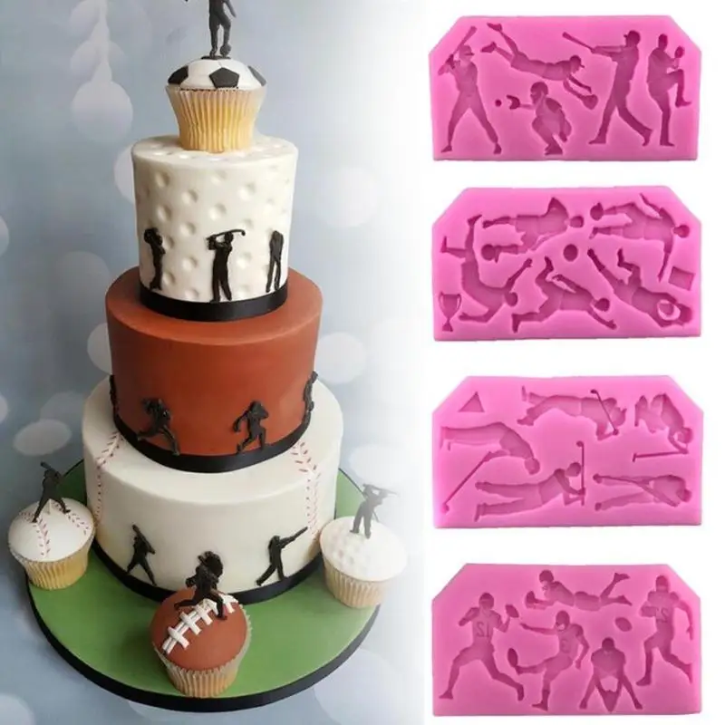 Cake Decorating Tools Sports Silicone Shape Ball Footbal Form Silicone Fondant Mould Sports Cake Mold Fondant Sports Balls A20 
Cake Decorating Tools Sports Silicone Shape Ball Footbal Form Silicone Fondant Mould Sports Cake Mold Fondant Sports Balls A20