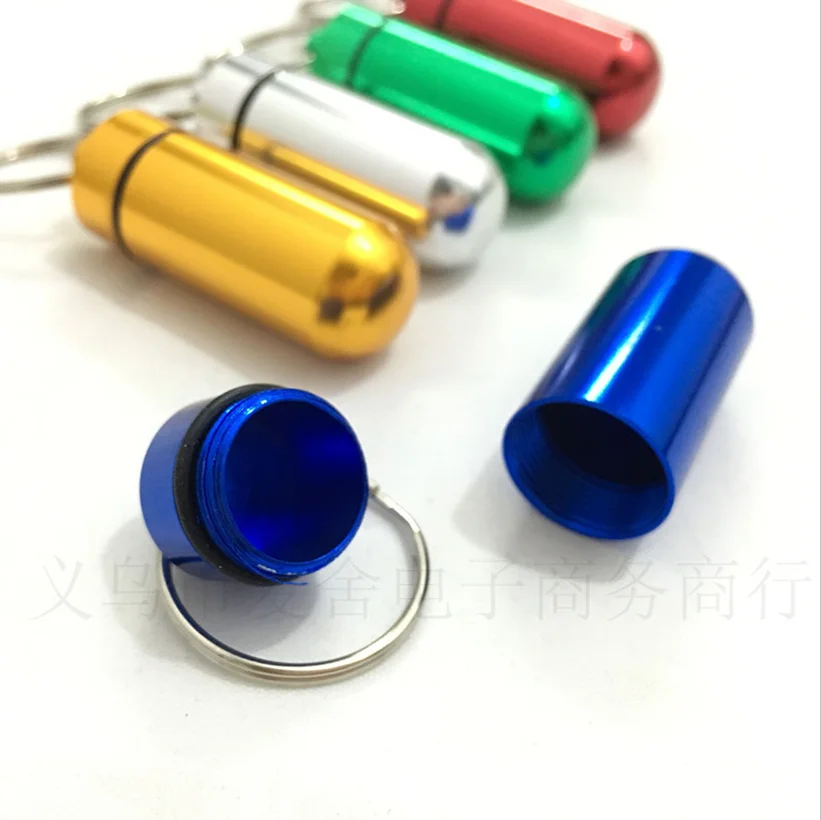 5Pcs Small Pill Tablet Medicine Storage Box Bottle Container Keychain Waterproof Aluminum Pill Box 6 Colors Pills Organizer Case
5Pcs Small Pill Tablet Medicine Storage Box Bottle Container Keychain Waterproof Aluminum Pill Box 6 Colors Pills Organizer Case