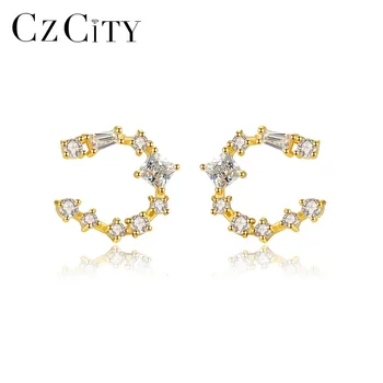 CZCITY Fashion Geometry U Style Cubic Zirconia Stud Earrings for Women 925 Sterling Silver Earrings Jewelry Party Wearing Bijoux
CZCITY Fashion Geometry U Style Cubic Zirconia Stud Earrings for Women 925 Sterling Silver Earrings Jewelry Party Wearing Bijoux