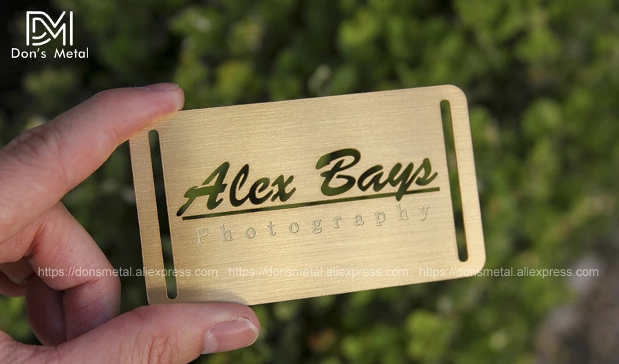 Gold brushed metal membership card plating brushed stainless steel card custom stainless steel business card 