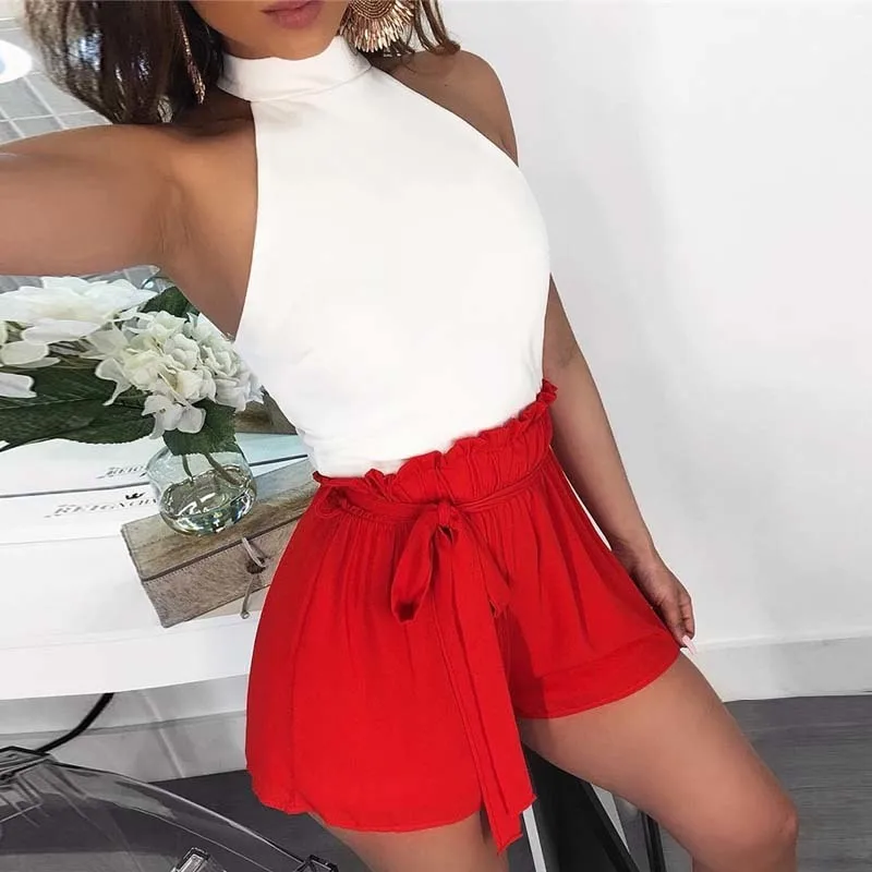 Tobinoone Ruffle lace up jumpsuit romper Cold shoulder halter women jumpsuit playsuit Sexy backless overalls jumpsuit romper
Tobinoone Ruffle lace up jumpsuit romper Cold shoulder halter women jumpsuit playsuit Sexy backless overalls jumpsuit romper