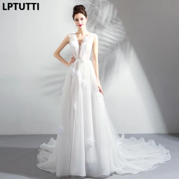 LPTUTTI Appliques Embroidery New Vintage Princess Bridal Marriage Gown Bride Simple Party Events Long Luxury Wedding Dresses
LPTUTTI Appliques Embroidery New Vintage Princess Bridal Marriage Gown Bride Simple Party Events Long Luxury Wedding Dresses