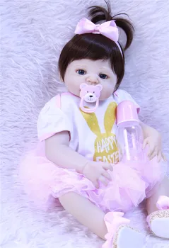 NPK 22INCH Full Body Silicone Reborn Baby Doll Toy Bebes reborn menina bonecas Xmas Birthday Gift for child can bathe
NPK 22INCH Full Body Silicone Reborn Baby Doll Toy Bebes reborn menina bonecas Xmas Birthday Gift for child can bathe