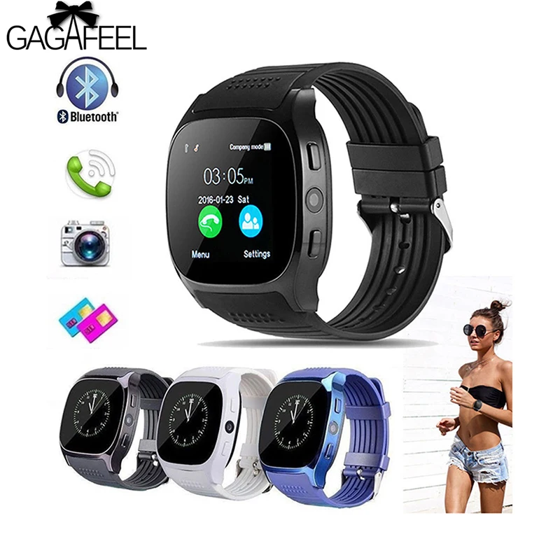 Gagafeel T8 Bluetooth Smart Watch With Camera Facebook Whatapp Support SIM TF Card Call Men Women's Smartwatch For Android Phone
Gagafeel T8 Bluetooth Smart Watch With Camera Facebook Whatapp Support SIM TF Card Call Men Women's Smartwatch For Android Phone