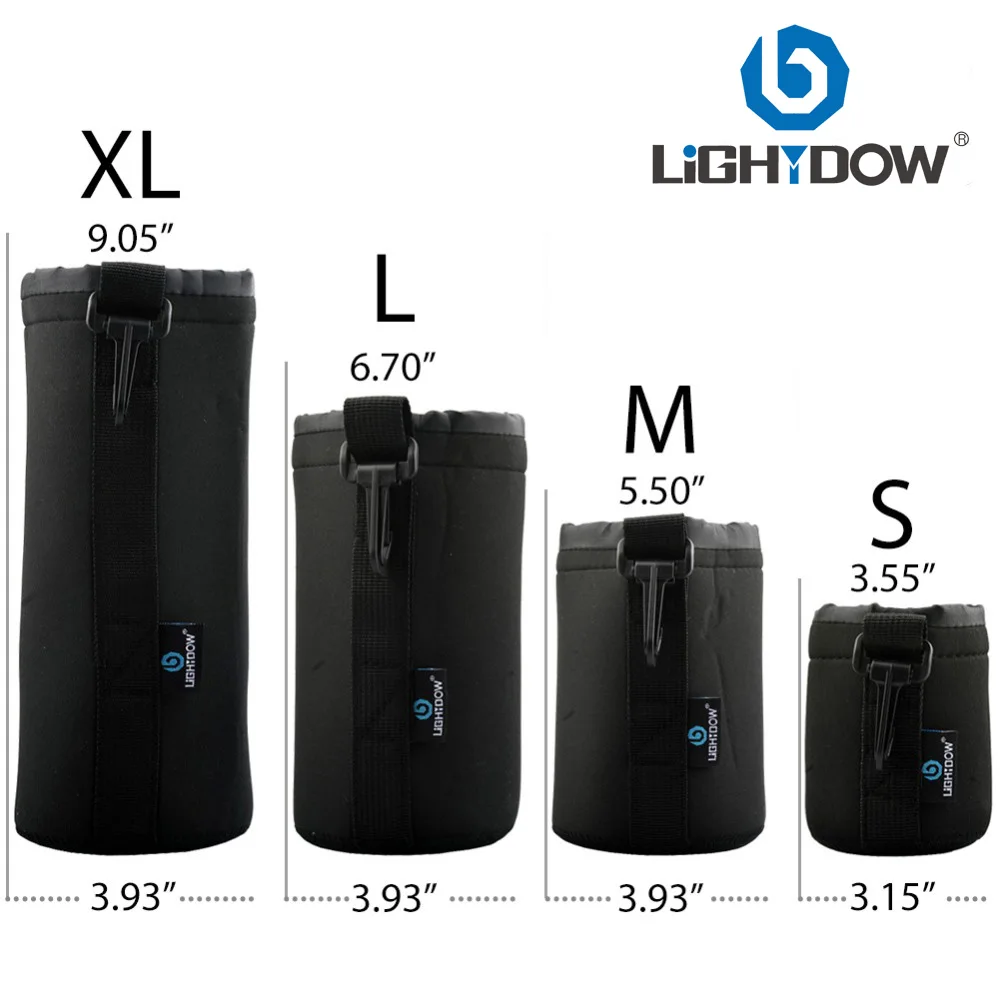 LightDow 4 in 1 Lens Pouch 5mm Thick Neoprene Bag For Canon Nikon Sony Pentax Fujifilm Leica Olympus Lenses Etc
LightDow 4 in 1 Lens Pouch 5mm Thick Neoprene Bag For Canon Nikon Sony Pentax Fujifilm Leica Olympus Lenses Etc