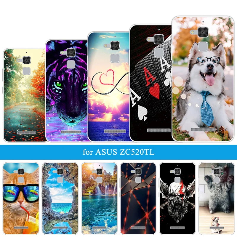 5 2 "для Asus Zenfone 3 Max ZC520TL X008D Land чехол для телефона Zenfone3 Pegasus Horse X008 Silicon Fundas|Бамперы| |