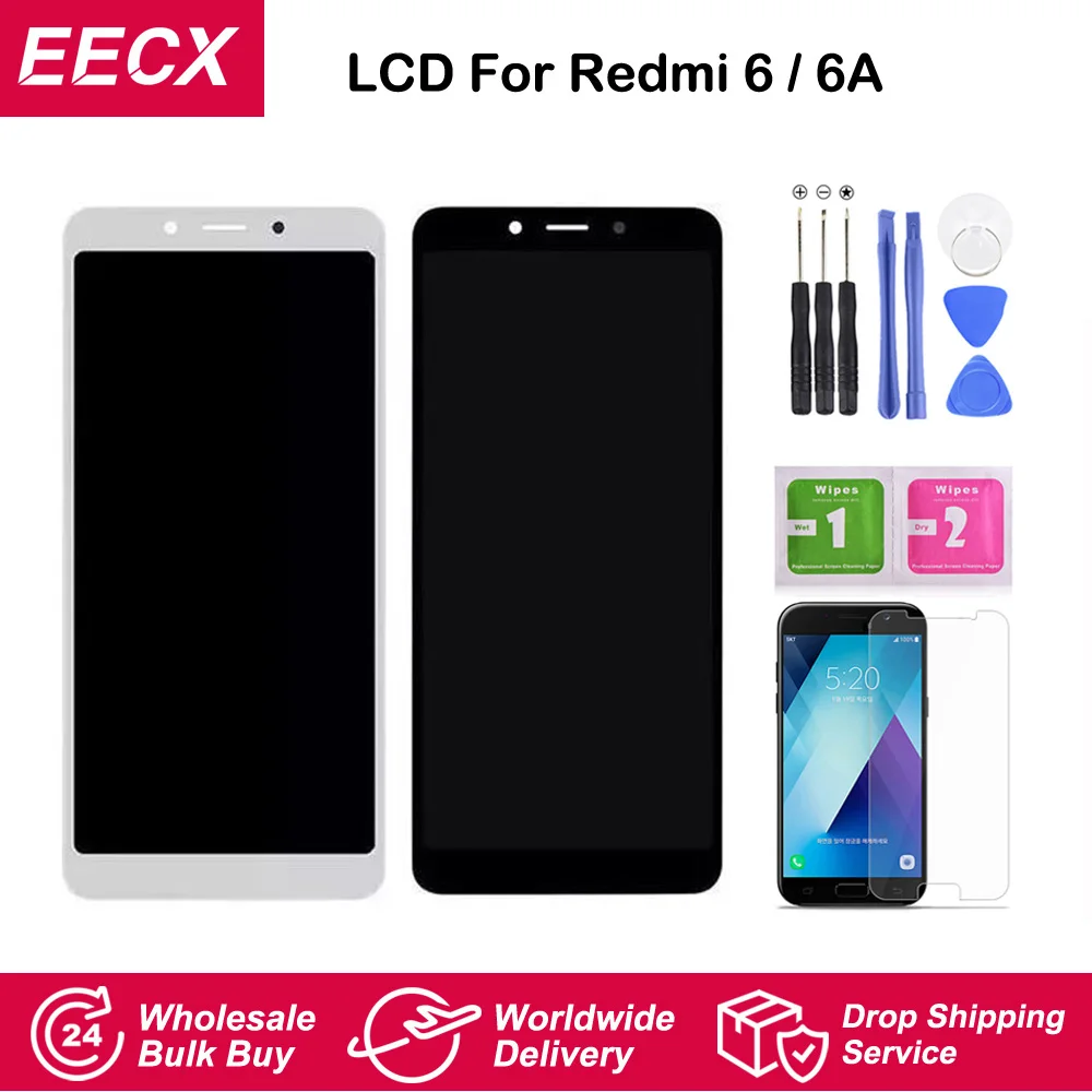 5.45" IPS LCD For Xiaomi Redmi 6 6a LCD Touch Screen Touch Screen Digitizer Assembly Replacement for hongmi 6/6A with Frame
5.45" IPS LCD For Xiaomi Redmi 6 6a LCD Touch Screen Touch Screen Digitizer Assembly Replacement for hongmi 6/6A with Frame