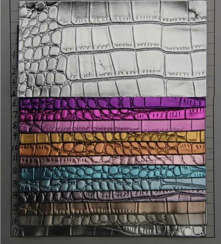 upholstery furniture fabric wholesale high-quality metal crocodile grain bags handbags leather faux PVC leather material
upholstery furniture fabric wholesale high-quality metal crocodile grain bags handbags leather faux PVC leather material