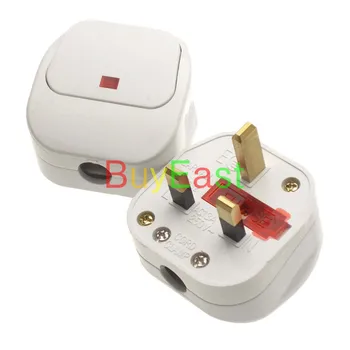 10 X UK, Ireland, Malaysia, Singapore, HK Rewireable Plug Main Switch LED Indicator with 13A Fuse
10 X UK, Ireland, Malaysia, Singapore, HK Rewireable Plug Main Switch LED Indicator with 13A Fuse
