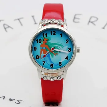 Hot Sale Cute little mermaid ladies Watch for Kids Girls Boy Leather Wristwatch Casual dress Fashion Children Learn Time Watch
Hot Sale Cute little mermaid ladies Watch for Kids Girls Boy Leather Wristwatch Casual dress Fashion Children Learn Time Watch