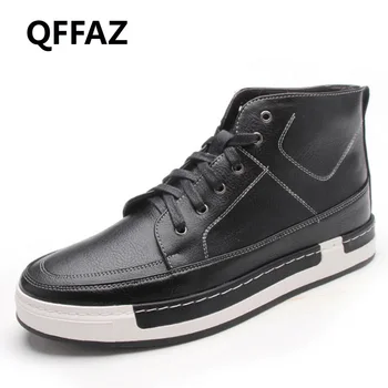 QFFAZ PU Leather Men Boots,Fashion Autumn Winter Casual men shoes Fur Warm Ankle Boots For Men
QFFAZ PU Leather Men Boots,Fashion Autumn Winter Casual men shoes Fur Warm Ankle Boots For Men