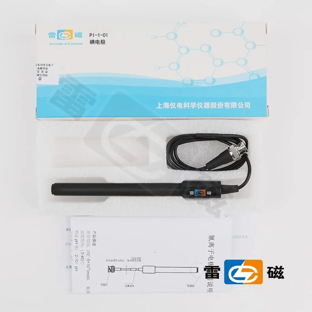 Shanghai Leici type PI-1-01 / /BNC iodide electrode probe (Q9 type) can be billing
Shanghai Leici type PI-1-01 / /BNC iodide electrode probe (Q9 type) can be billing