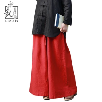 LZJN Red Linen Wide Leg Pants 2019 Autumn Elastic High Waist Long Trousers Women Classic Palazzo Culottes Trousers Drawstring
LZJN Red Linen Wide Leg Pants 2019 Autumn Elastic High Waist Long Trousers Women Classic Palazzo Culottes Trousers Drawstring