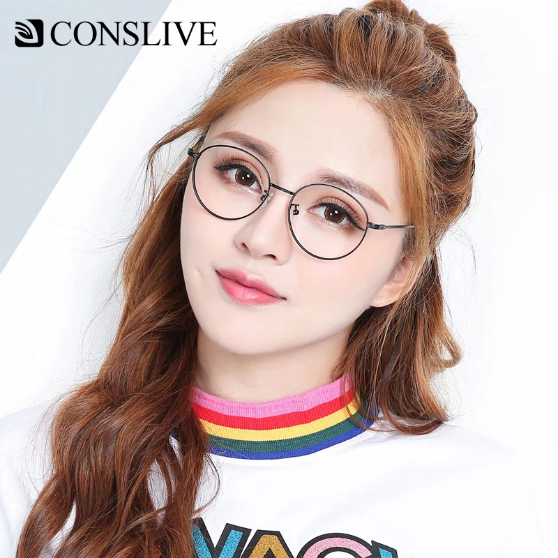 Prescription Glasses for Women Round Women Eyeglasses Myopia Transparent Photochromic Lenses for Sight Metal Optical Glasses
Prescription Glasses for Women Round Women Eyeglasses Myopia Transparent Photochromic Lenses for Sight Metal Optical Glasses