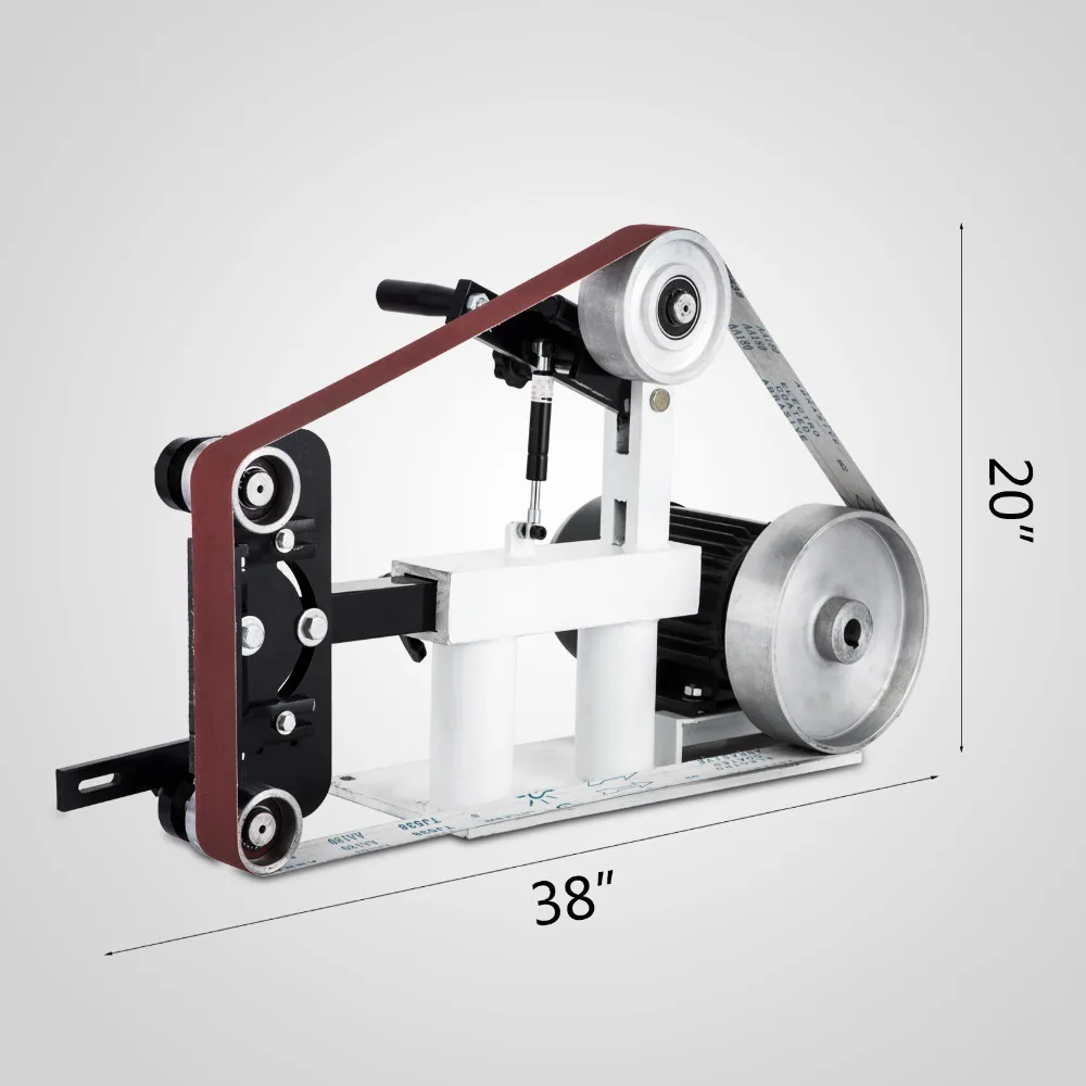 427 X 12" Wheel & Flat Platen Tool Rest 2Hp 110 Volt Belt Grinder 2" X 82" Grinder Variable Speed
427 X 12" Wheel & Flat Platen Tool Rest 2Hp 110 Volt Belt Grinder 2" X 82" Grinder Variable Speed
