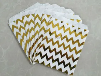 Promotion 5"x7" chevron sliver gold golden Treat Craft Paper Popcorn Bags Food Safe Party Favor Paper bags Best Gift Bag
Promotion 5"x7" chevron sliver gold golden Treat Craft Paper Popcorn Bags Food Safe Party Favor Paper bags Best Gift Bag