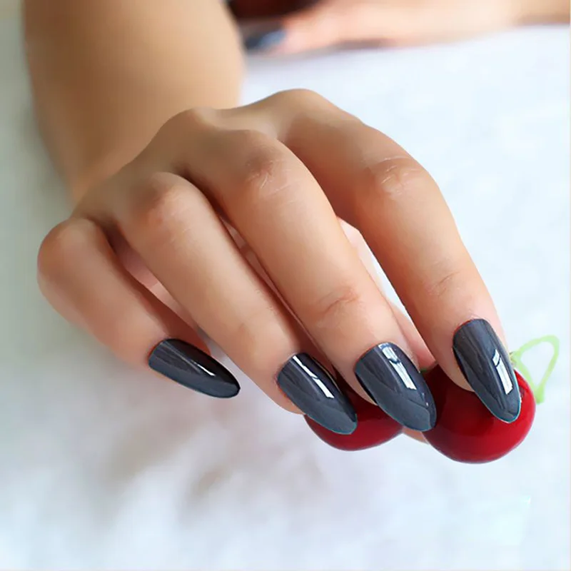 24PCS Dark Grey Full Sharp Ending Nails Tips French Acrylic Nails Stiletto False Nail Tips 10 Sizes for Nail Salons
24PCS Dark Grey Full Sharp Ending Nails Tips French Acrylic Nails Stiletto False Nail Tips 10 Sizes for Nail Salons