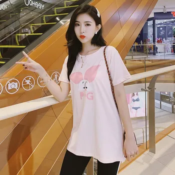 Maternity dress summer t-shirt new fashion summer short-sleeved shirt cartoon print loose long t-shirt
Maternity dress summer t-shirt new fashion summer short-sleeved shirt cartoon print loose long t-shirt