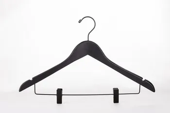 Deluxe Thick Black Wooden Suits Hanger with Clips, Suit for Clothes and Pants (6 Pieces/ Lot)
Deluxe Thick Black Wooden Suits Hanger with Clips, Suit for Clothes and Pants (6 Pieces/ Lot)