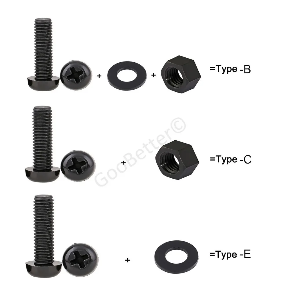 M2.5 Black Nylon Phillips Round Pan Head Screw+Nut+Flat Washer Kit Set Length 6mm 8mm 10mm 12mm
M2.5 Black Nylon Phillips Round Pan Head Screw+Nut+Flat Washer Kit Set Length 6mm 8mm 10mm 12mm