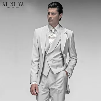 Mens suit Style Fashion Slim Fit Groom Tuxedos Best Groomsmen Men Wedding Suits Bridegroom Suits Custom Made (Jacket+Pants+Vest)
Mens suit Style Fashion Slim Fit Groom Tuxedos Best Groomsmen Men Wedding Suits Bridegroom Suits Custom Made (Jacket+Pants+Vest)