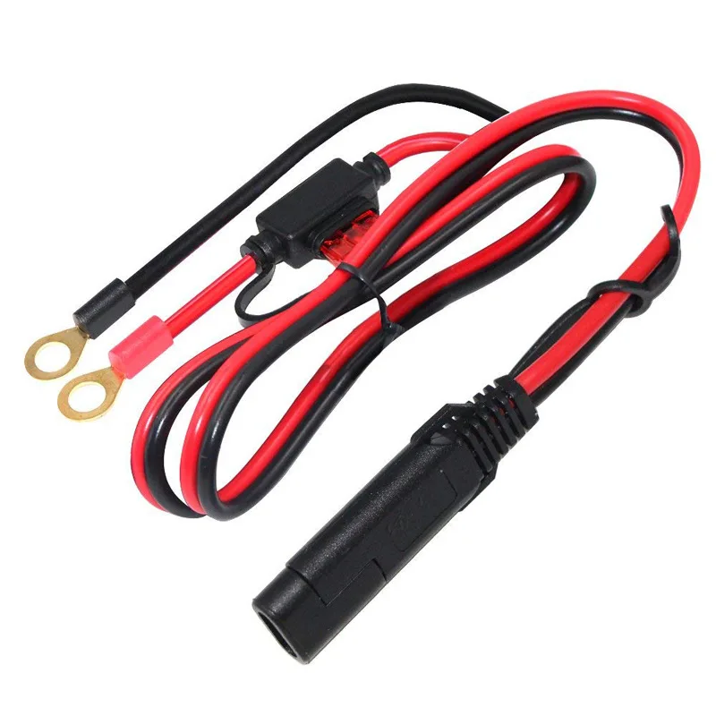 Ring Terminal Harness to SAE 2-Pin Fused 12-24V Motorcycle Battery Quick Connect Cable
Ring Terminal Harness to SAE 2-Pin Fused 12-24V Motorcycle Battery Quick Connect Cable