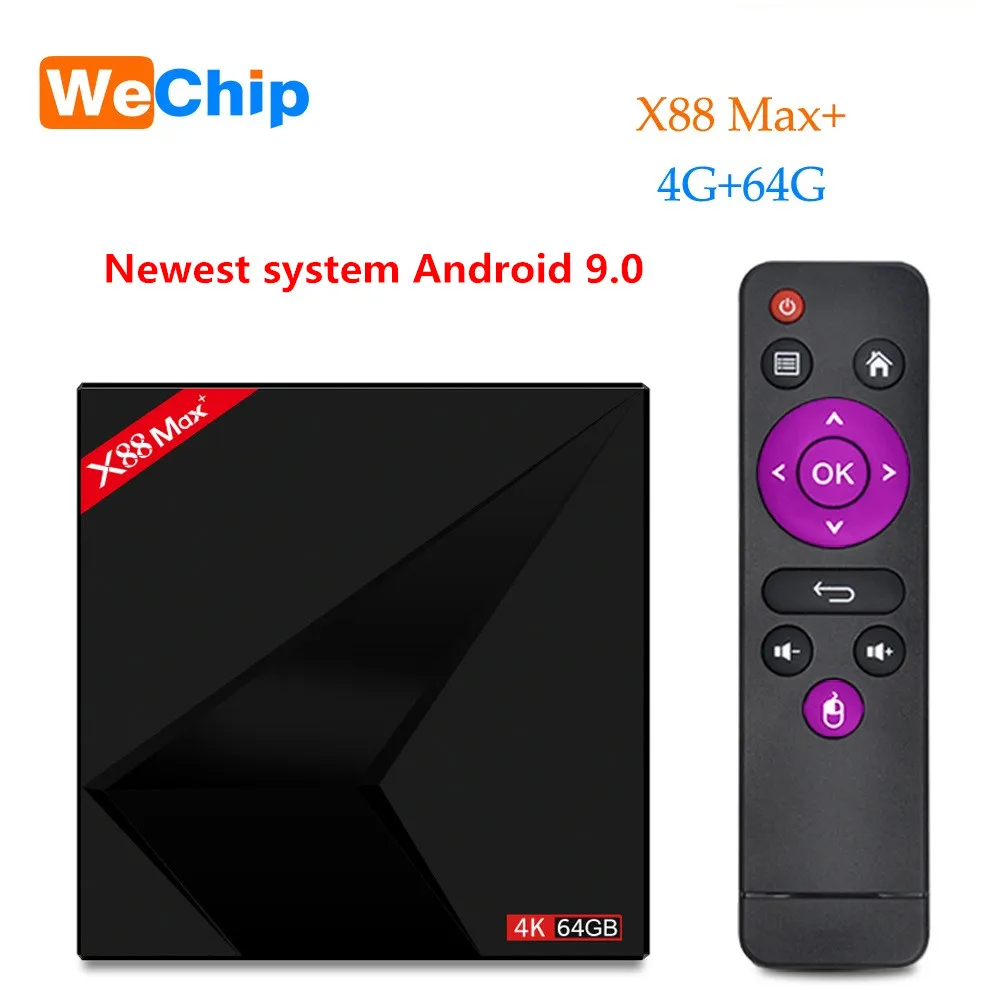 Wechip X88 Max plus TV box Android 9.0 4GB 64GB RK3328 Penta-Core 2.4G/5G dual Wifi BT V4.0 4K HD add Type-c USB Media Player
Wechip X88 Max plus TV box Android 9.0 4GB 64GB RK3328 Penta-Core 2.4G/5G dual Wifi BT V4.0 4K HD add Type-c USB Media Player
