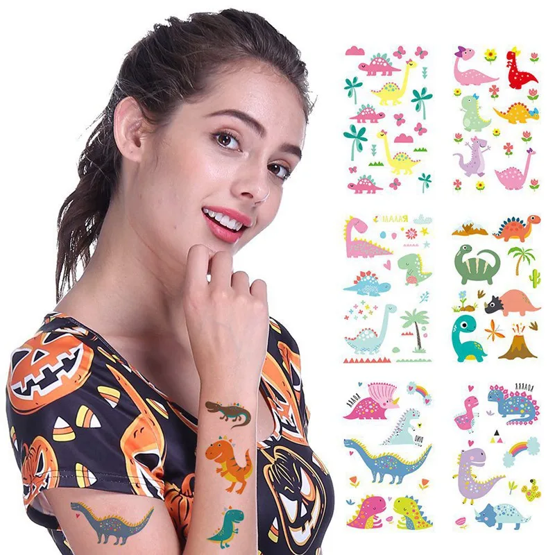 1pc Colorful Dinosaur Children Tattoo Stickers Body Face Art Cartoon Temporary Tattoo Kids Hands Children Flash Tatoo Gifts
1pc Colorful Dinosaur Children Tattoo Stickers Body Face Art Cartoon Temporary Tattoo Kids Hands Children Flash Tatoo Gifts
