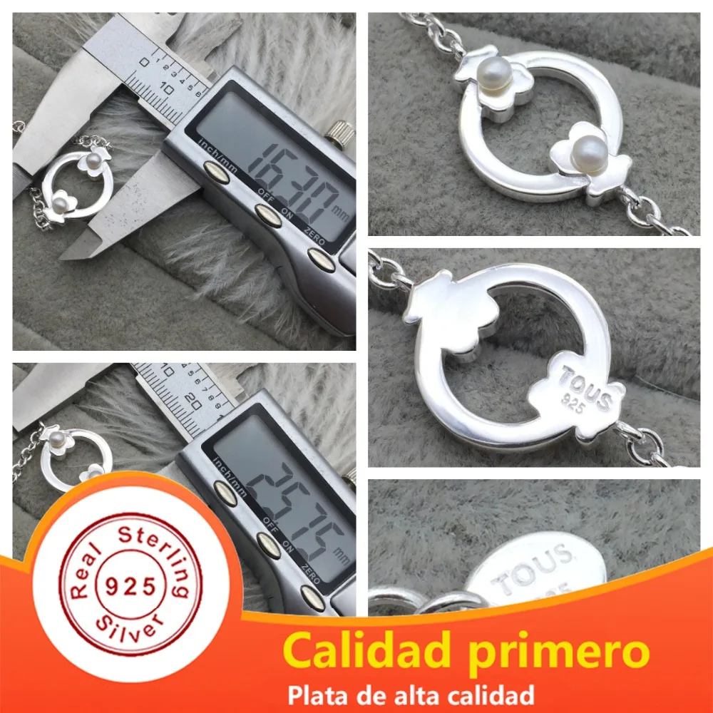DERMSPE 100% 925 Sterling Silver Bear Beautiful Bracelet Fashion Pearl Bear Women Bracelet Wholesale 615904630
DERMSPE 100% 925 Sterling Silver Bear Beautiful Bracelet Fashion Pearl Bear Women Bracelet Wholesale 615904630