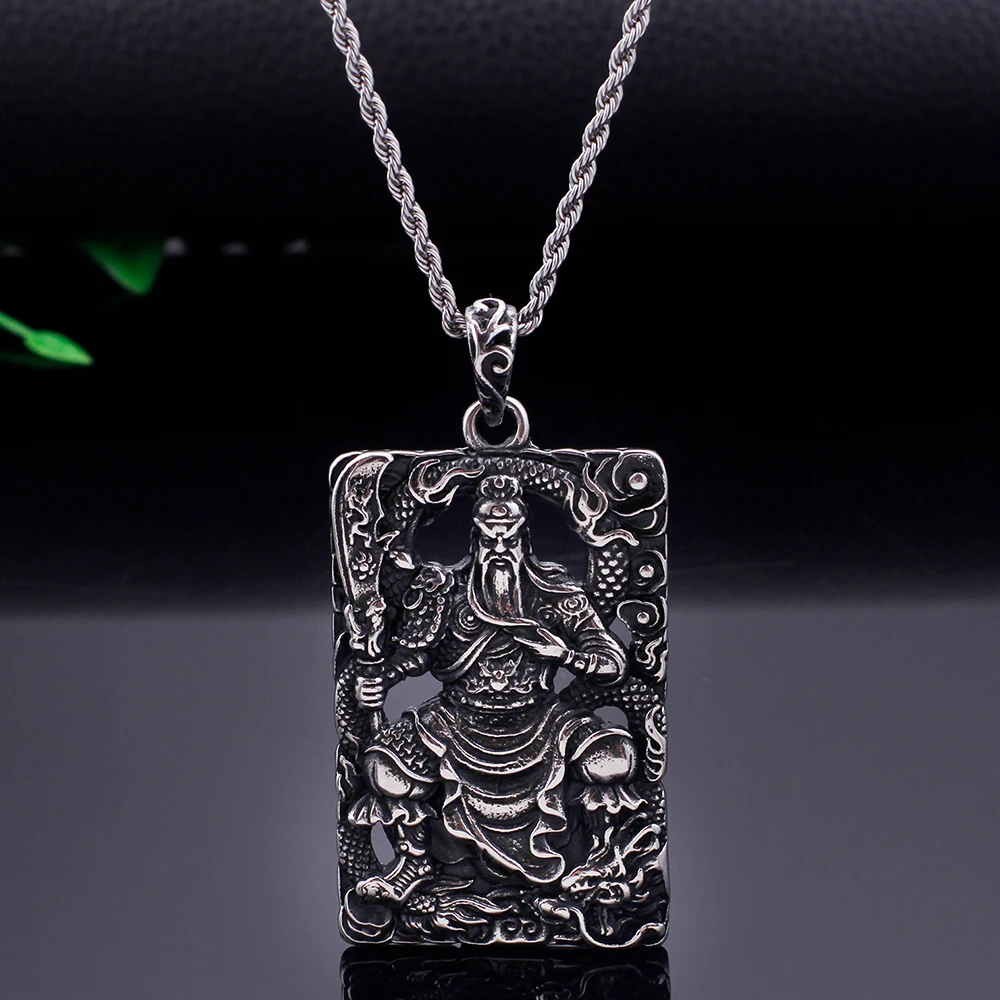 Chinese Religious Guan Yu Pendant Necklace For Men Male Jewelry Stainless Steel Best Friends Dragon Necklaces & Pendants 2019
Chinese Religious Guan Yu Pendant Necklace For Men Male Jewelry Stainless Steel Best Friends Dragon Necklaces & Pendants 2019