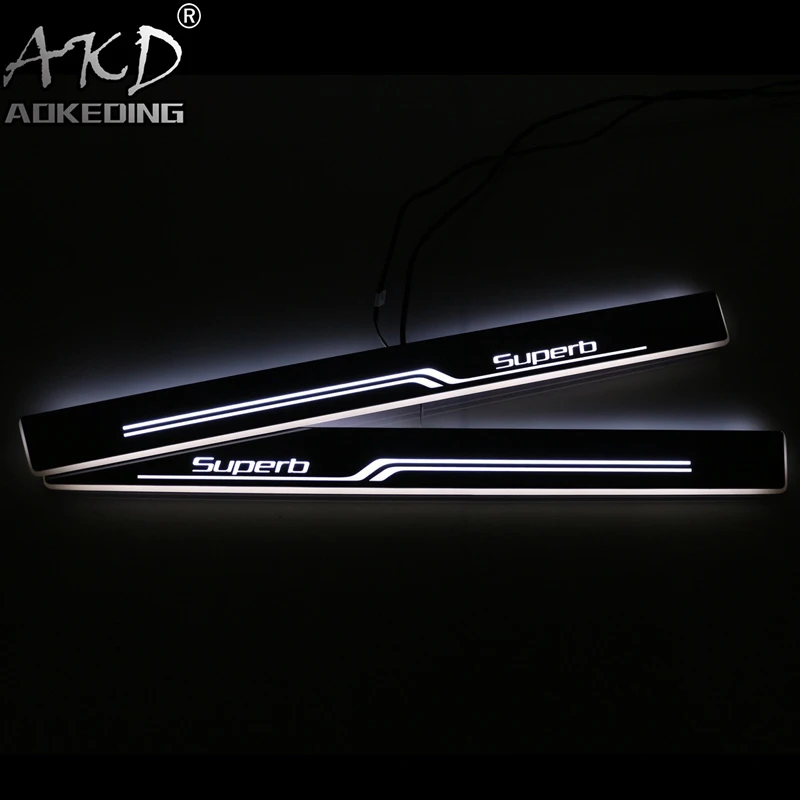 AKD 4PCS Acrylic Moving LED Welcome Pedal Car Scuff Plate Pedal Door Sill Pathway Light For Skoda Superb 2 3 B6 B8
AKD 4PCS Acrylic Moving LED Welcome Pedal Car Scuff Plate Pedal Door Sill Pathway Light For Skoda Superb 2 3 B6 B8