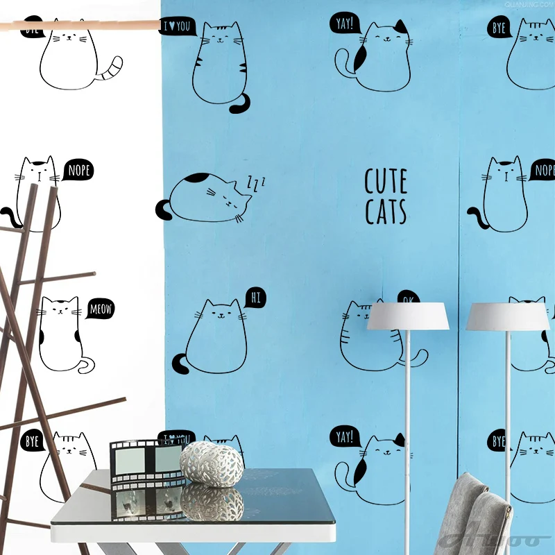 Cartoon Nordic Cute Cats Wall Sticker Wallpaper Furniture Cabinet Decal Kids baby Room Decoration Home Decoration
Cartoon Nordic Cute Cats Wall Sticker Wallpaper Furniture Cabinet Decal Kids baby Room Decoration Home Decoration