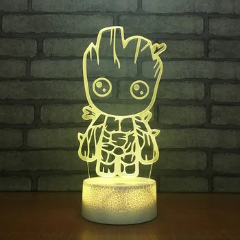 Groot 3D LED RGB Night Light 7 Color Change Desk Light Action Figures 229 Boys Girls Christmas Toys
Groot 3D LED RGB Night Light 7 Color Change Desk Light Action Figures 229 Boys Girls Christmas Toys