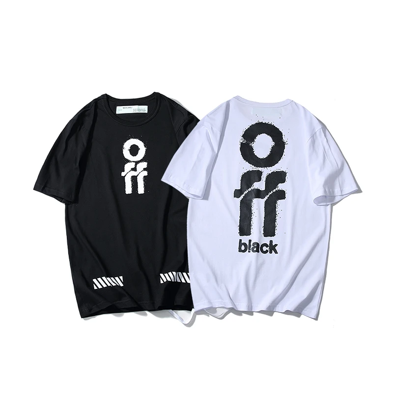 Graffiti Splashing ink 19ss Off-White OW Men/Women Unisex Couple Lovers models Fashion Cotton Short sleeve Round neck T-shirt
Graffiti Splashing ink 19ss Off-White OW Men/Women Unisex Couple Lovers models Fashion Cotton Short sleeve Round neck T-shirt