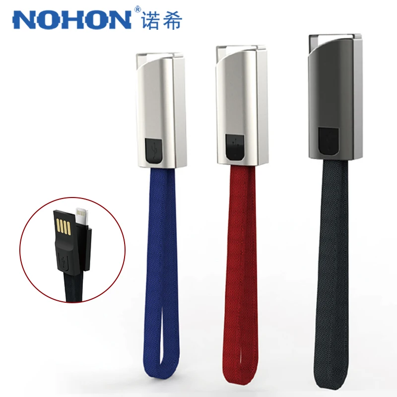 NOHON портативный короткий USB кабель для быстрой зарядки iPhone X XS MAX XR 8 7 6 6S 5S Plus с