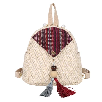 Straw Woven Travel Backpacks Ethnic Tassel Decor Travel Backpacks Women Straw Knapsack Shoulder Bags Knapsack bolsa feminina
Straw Woven Travel Backpacks Ethnic Tassel Decor Travel Backpacks Women Straw Knapsack Shoulder Bags Knapsack bolsa feminina