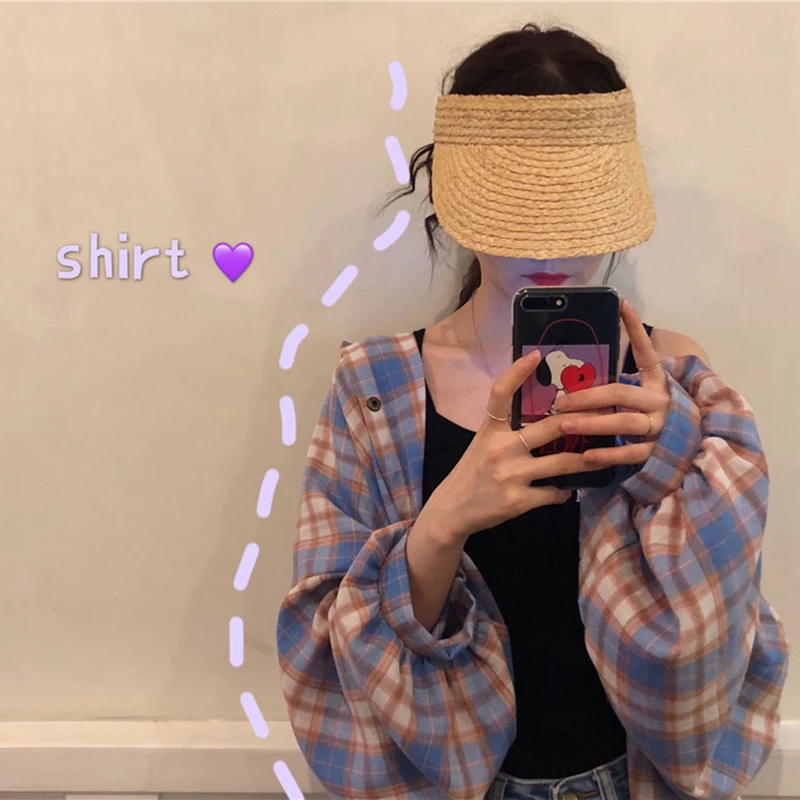 2019 Summer New Arrival Women Fashion Korea Style Plaid Sunshine Protective Coat Single Breasted Shirt Women Imported Clothing
2019 Summer New Arrival Women Fashion Korea Style Plaid Sunshine Protective Coat Single Breasted Shirt Women Imported Clothing