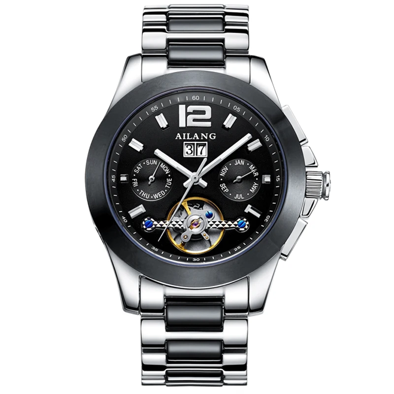 AILANG 5808 Switzerland watches men luxury brand Ceramic automatic mechanical watch business luminous multifunctional
AILANG 5808 Switzerland watches men luxury brand Ceramic automatic mechanical watch business luminous multifunctional