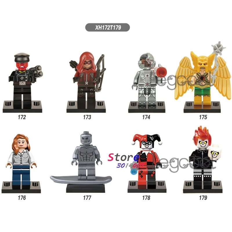 1PCS model building blocks superhero Red Skull Arrow Cyborg Hawkman Lois Lane Harley Quinn toys for children gift
1PCS model building blocks superhero Red Skull Arrow Cyborg Hawkman Lois Lane Harley Quinn toys for children gift