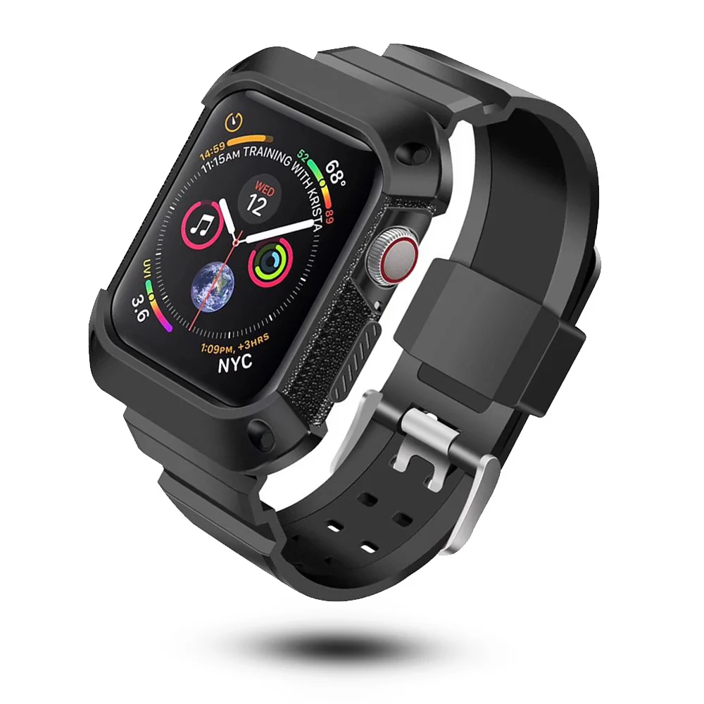 Fashion Men/Women Frame Bumper Style Watch Band with Protector Case for Apple Watch Series 5 4 Strap 40mm 44mm Bracelet
Fashion Men/Women Frame Bumper Style Watch Band with Protector Case for Apple Watch Series 5 4 Strap 40mm 44mm Bracelet