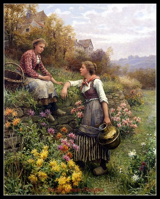 Needlework for embroidery DIY Crafts DMC Color High Quality - Counted Cross Stitch Kits 14 ct Oil painting - Gossips
Needlework for embroidery DIY Crafts DMC Color High Quality - Counted Cross Stitch Kits 14 ct Oil painting - Gossips