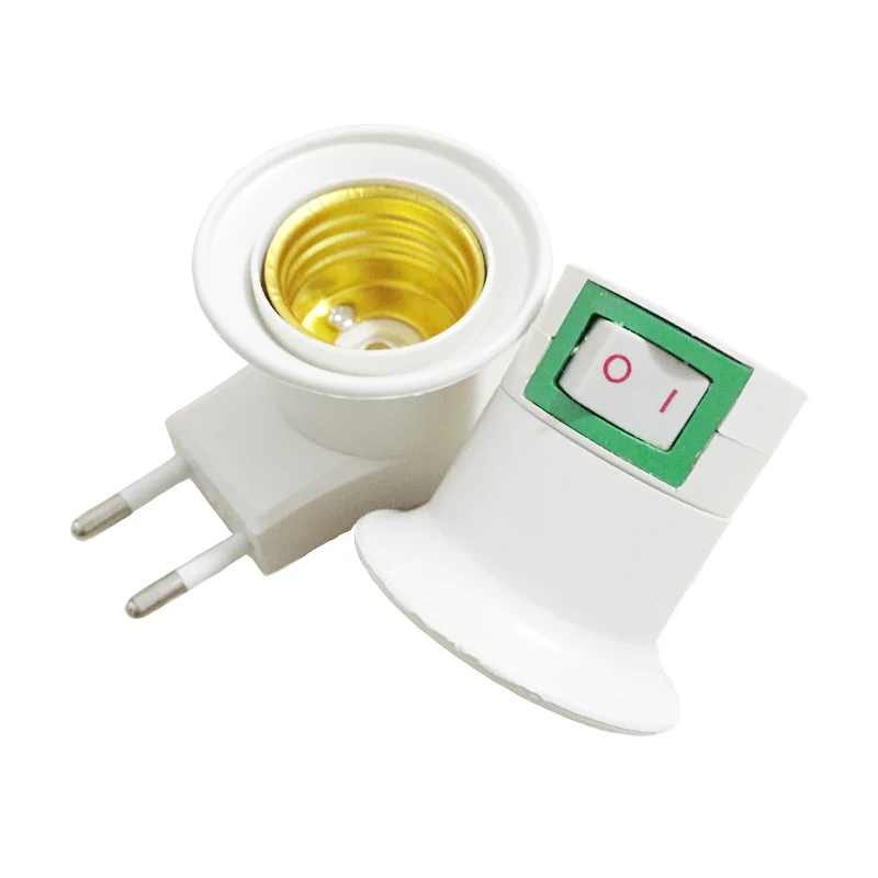 2 Pcs Light holder e27 lamp base with switch EU Plug adapter LED Lamp Light Socket Adapter Converter
2 Pcs Light holder e27 lamp base with switch EU Plug adapter LED Lamp Light Socket Adapter Converter