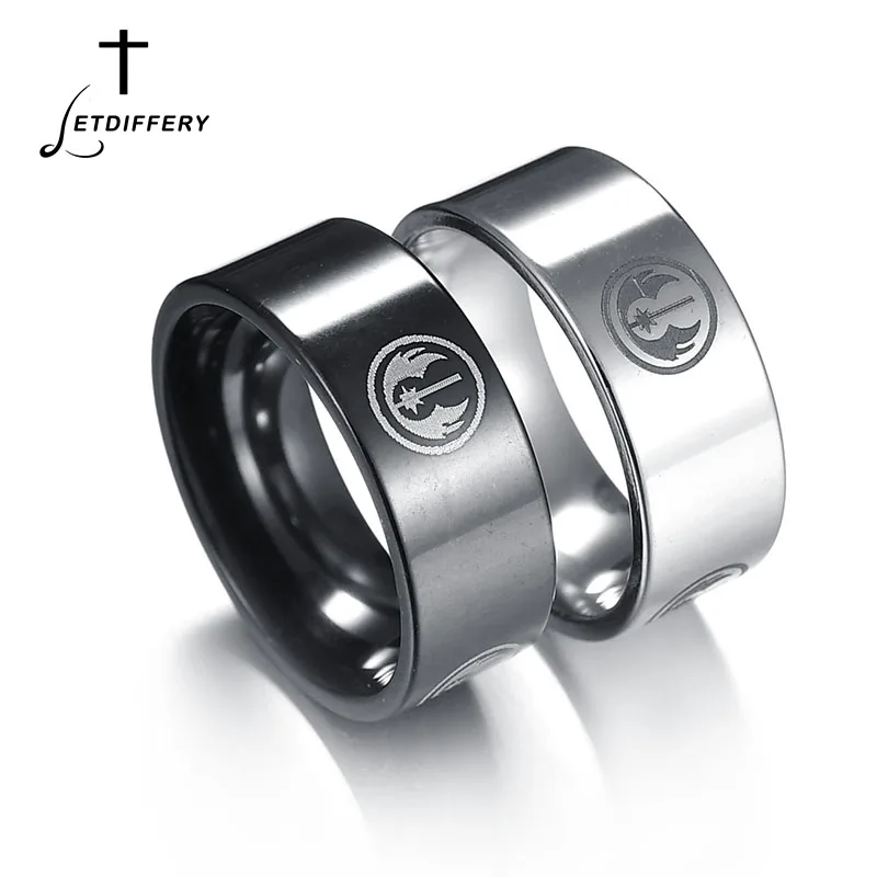 Letdiffery Engraved Movie Wars Jedi Symbol Ring Stainless Steel Couple Ring Best Gift For Star Wars For Men
Letdiffery Engraved Movie Wars Jedi Symbol Ring Stainless Steel Couple Ring Best Gift For Star Wars For Men