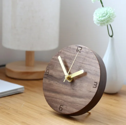 Japanese Fashion Simple Clock Creative Design Mute Decorative Desktop Pendulum Clock Solid Wood Clock Bedroom Alarm Clock Q205
Japanese Fashion Simple Clock Creative Design Mute Decorative Desktop Pendulum Clock Solid Wood Clock Bedroom Alarm Clock Q205