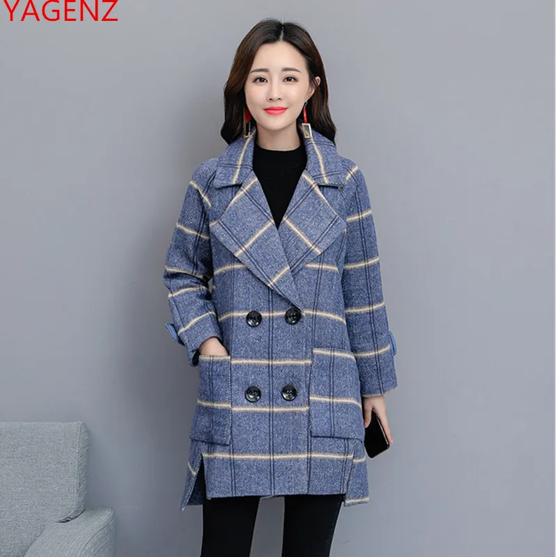 New Autumn Winter Fashion lattice Woolen coats female suit collar Loose elegant woman coats Women's cashmere coat winter Top 21
New Autumn Winter Fashion lattice Woolen coats female suit collar Loose elegant woman coats Women's cashmere coat winter Top 21