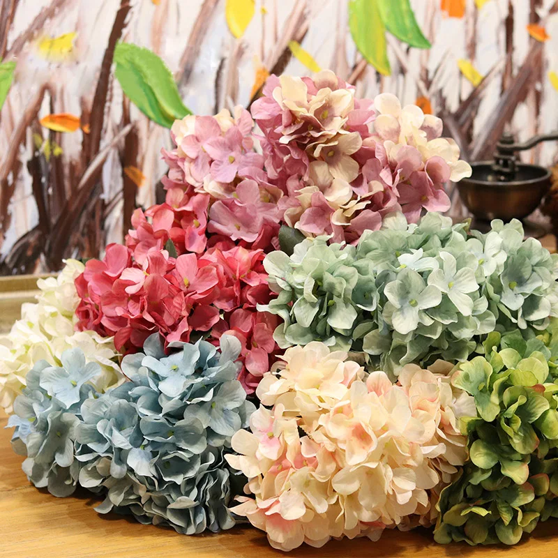 6 head/bouquet Hydrangea Artificial Silk Flowers Bridal hand Bouquet Fake flowers For Wedding Home Decoration flores artificial
6 head/bouquet Hydrangea Artificial Silk Flowers Bridal hand Bouquet Fake flowers For Wedding Home Decoration flores artificial