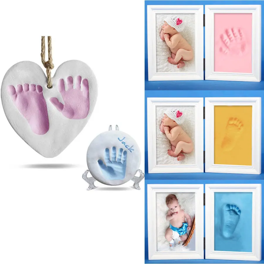 Baby Care Air Drying Soft Clay Baby Footprint Imprint Kit Casting Parent-child Hand Inkpad Fingerprint Hanging Ornament
Baby Care Air Drying Soft Clay Baby Footprint Imprint Kit Casting Parent-child Hand Inkpad Fingerprint Hanging Ornament