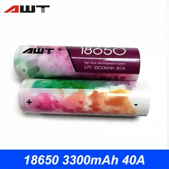 AWT Battery 18650 3300mAh 40A Li-ion Battery for Vaporesso Luxe Swag Eleaf iStick Pico Joyetech ESPION Solo IJOY Battery T063
AWT Battery 18650 3300mAh 40A Li-ion Battery for Vaporesso Luxe Swag Eleaf iStick Pico Joyetech ESPION Solo IJOY Battery T063