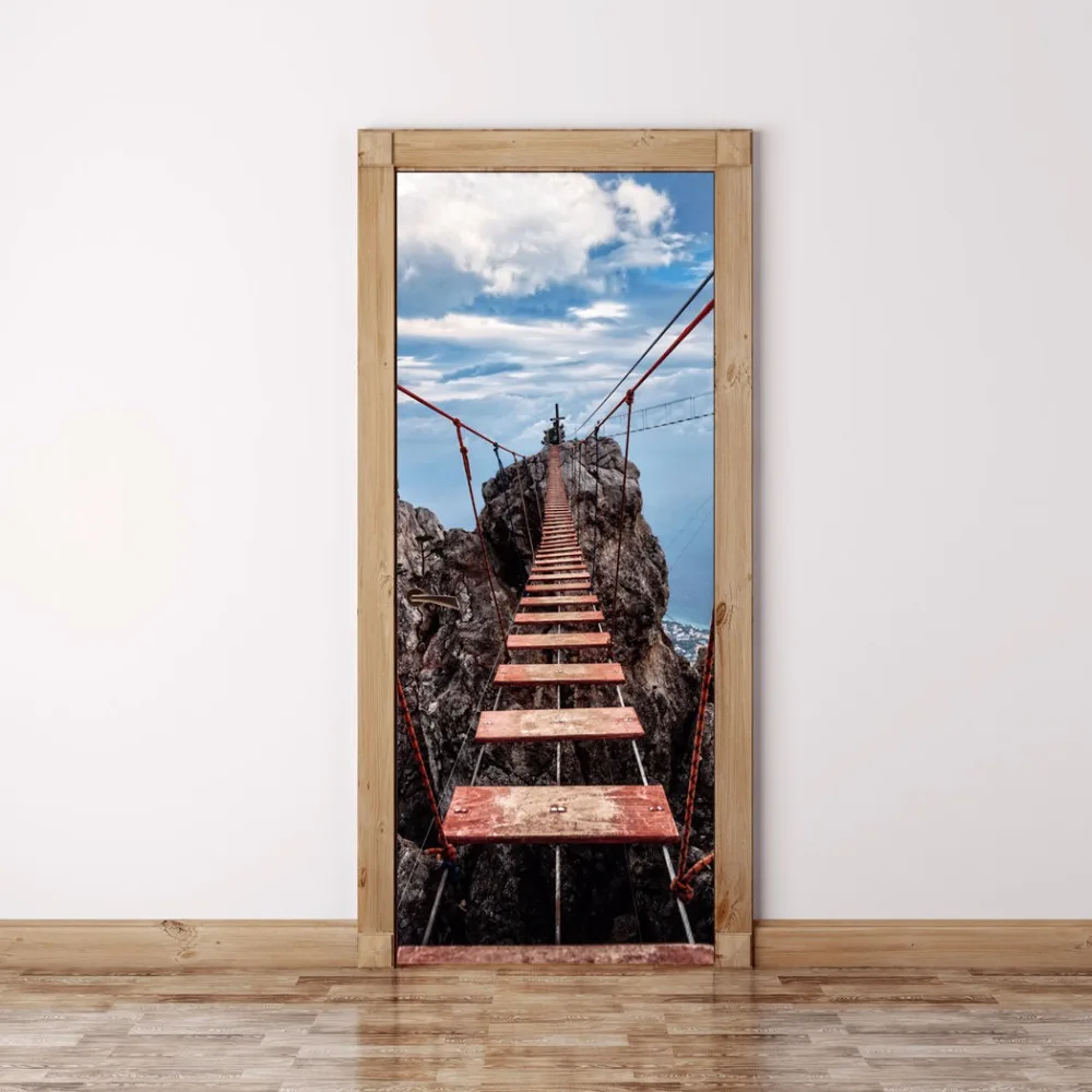 DIY 3D Wall Sticker Mural Home Decor Suspension bridge on the Mount Art Removable Door Sticker decole 77*200cm
DIY 3D Wall Sticker Mural Home Decor Suspension bridge on the Mount Art Removable Door Sticker decole 77*200cm